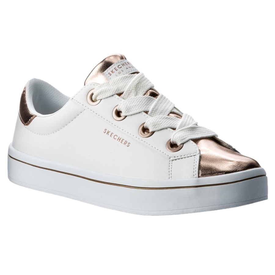 tenis skechers (bco/oro)