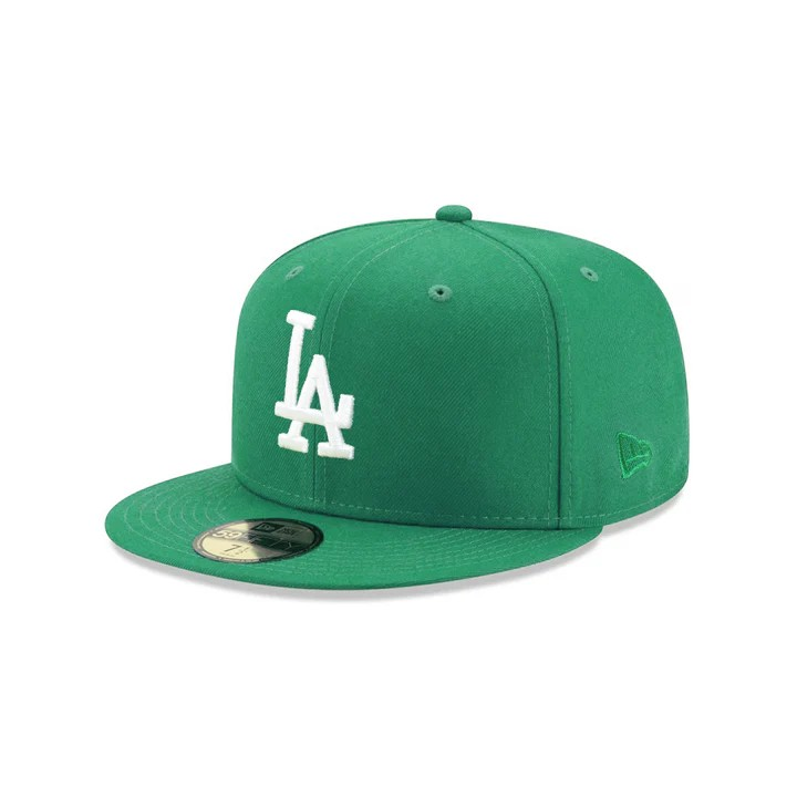 Gorra New Era Los Angeles Dodgers Kelly Green On White 59Fifty Fitted