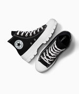 tenis converse ctas lugged hi black/white/black