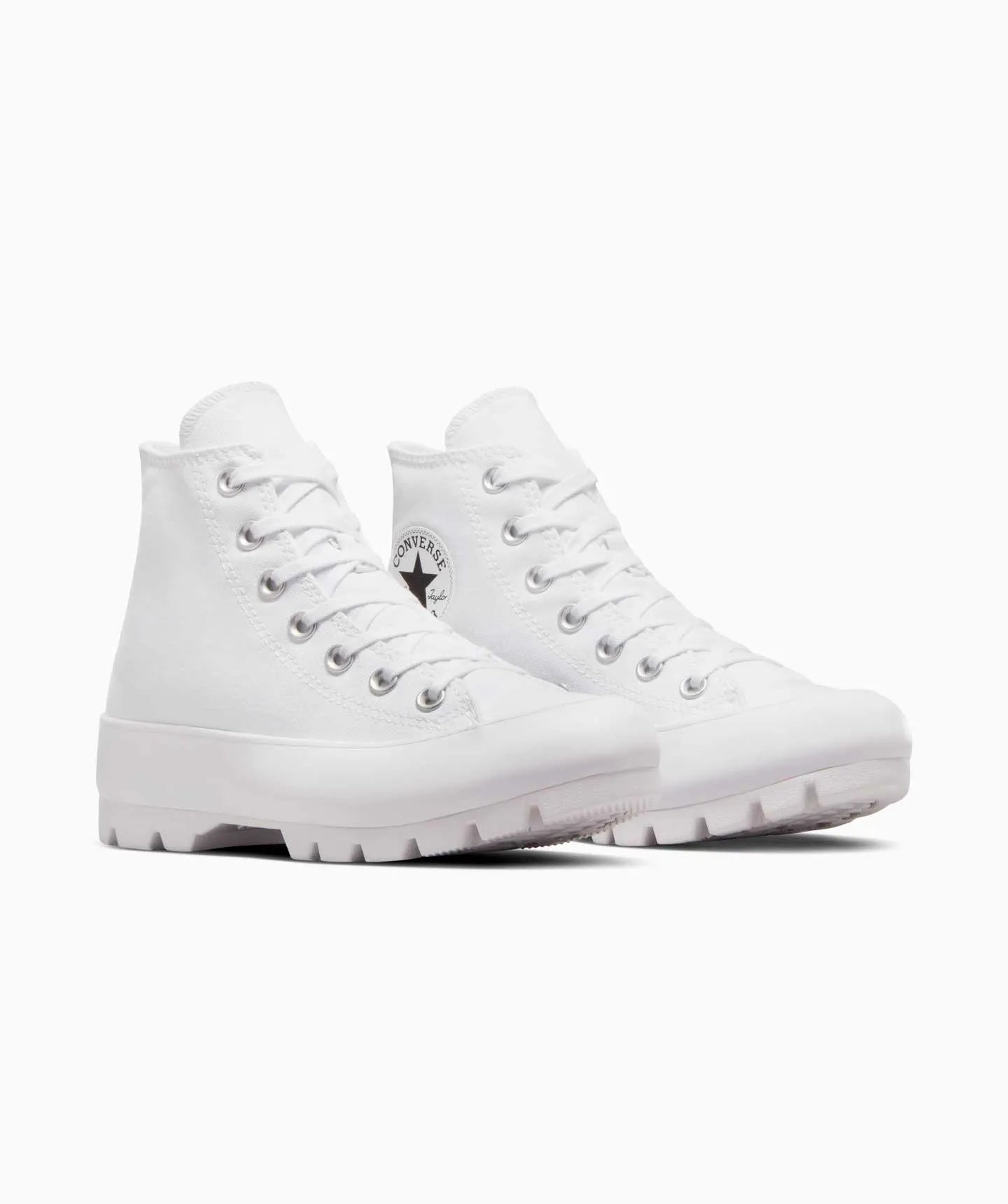 tenis converse ctas lugged hi black/white/black