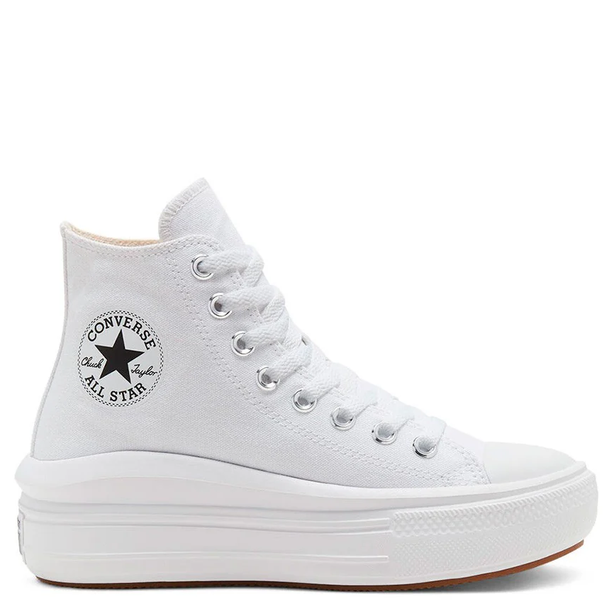 tenis converse ctas move hi white/natural ivory/black
