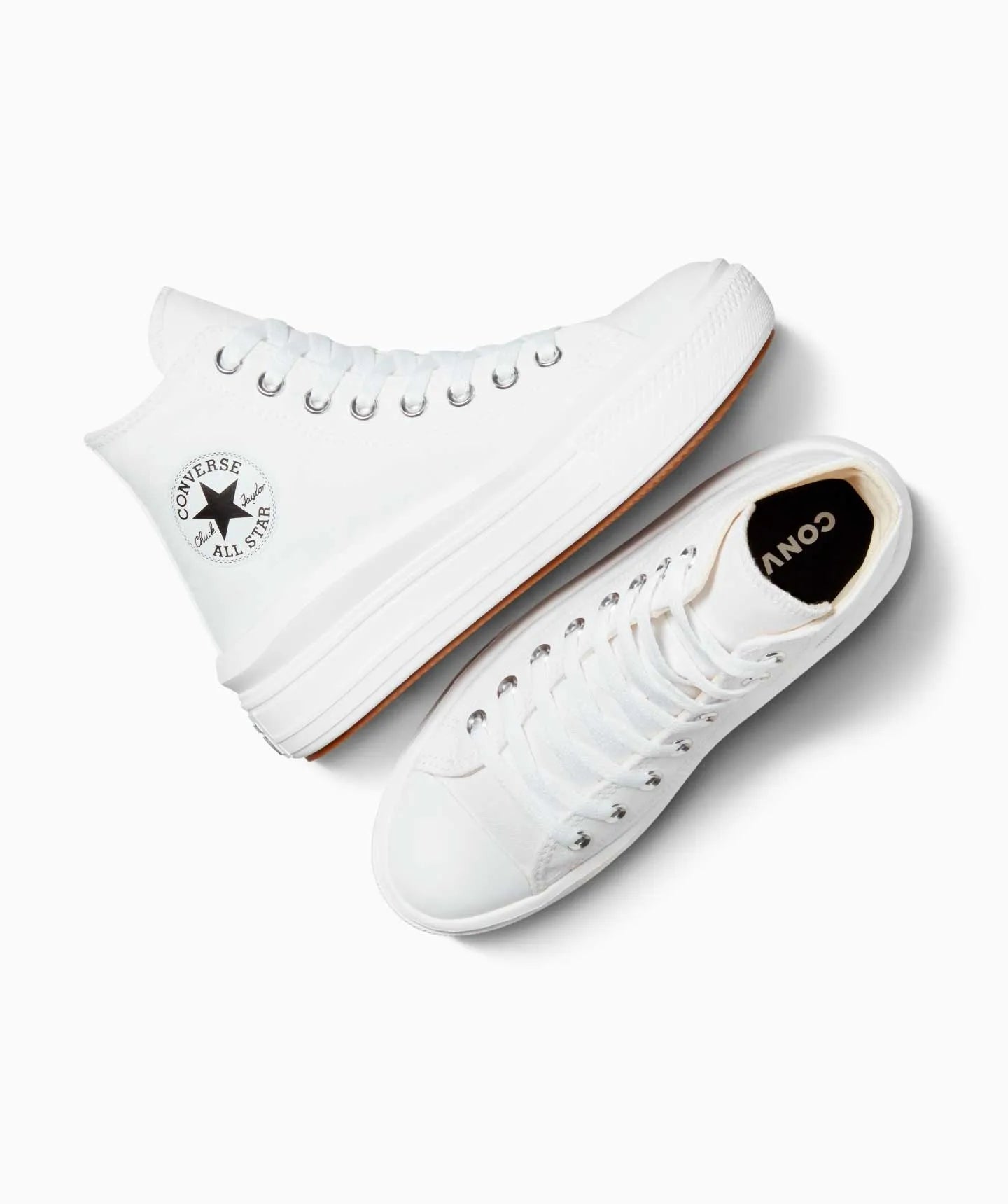 tenis converse ctas move hi white/natural ivory/black