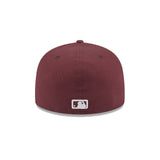 La gorra New Era 5950 Los Angeles Dodgers Maroon