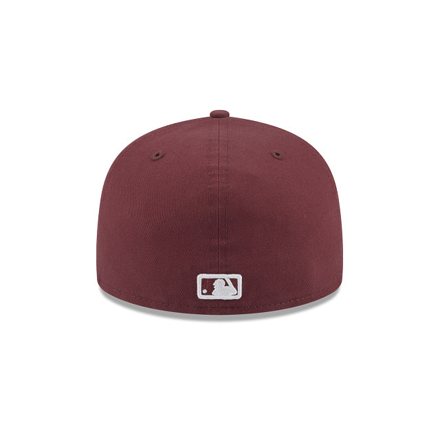 La gorra New Era 5950 Los Angeles Dodgers Maroon