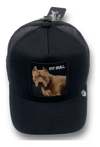 gorra goorin bros the dog pitbull black