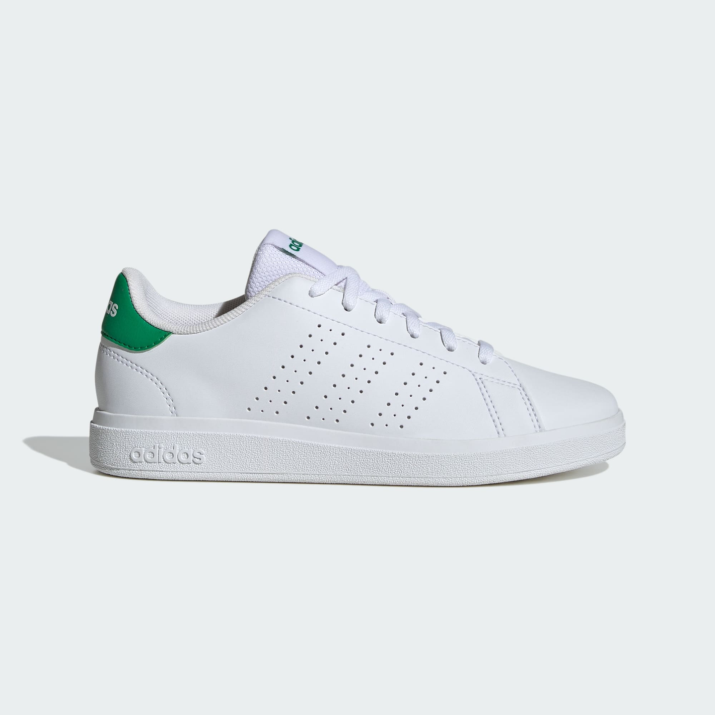 tenis adidas advantage base 2.0 ftwwht/ftwwht/green