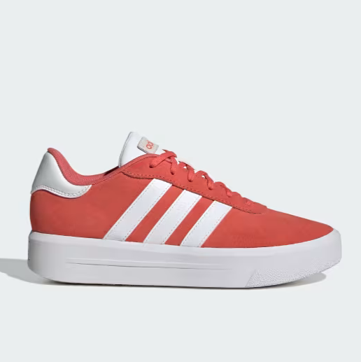 tenis adidas court platform suede