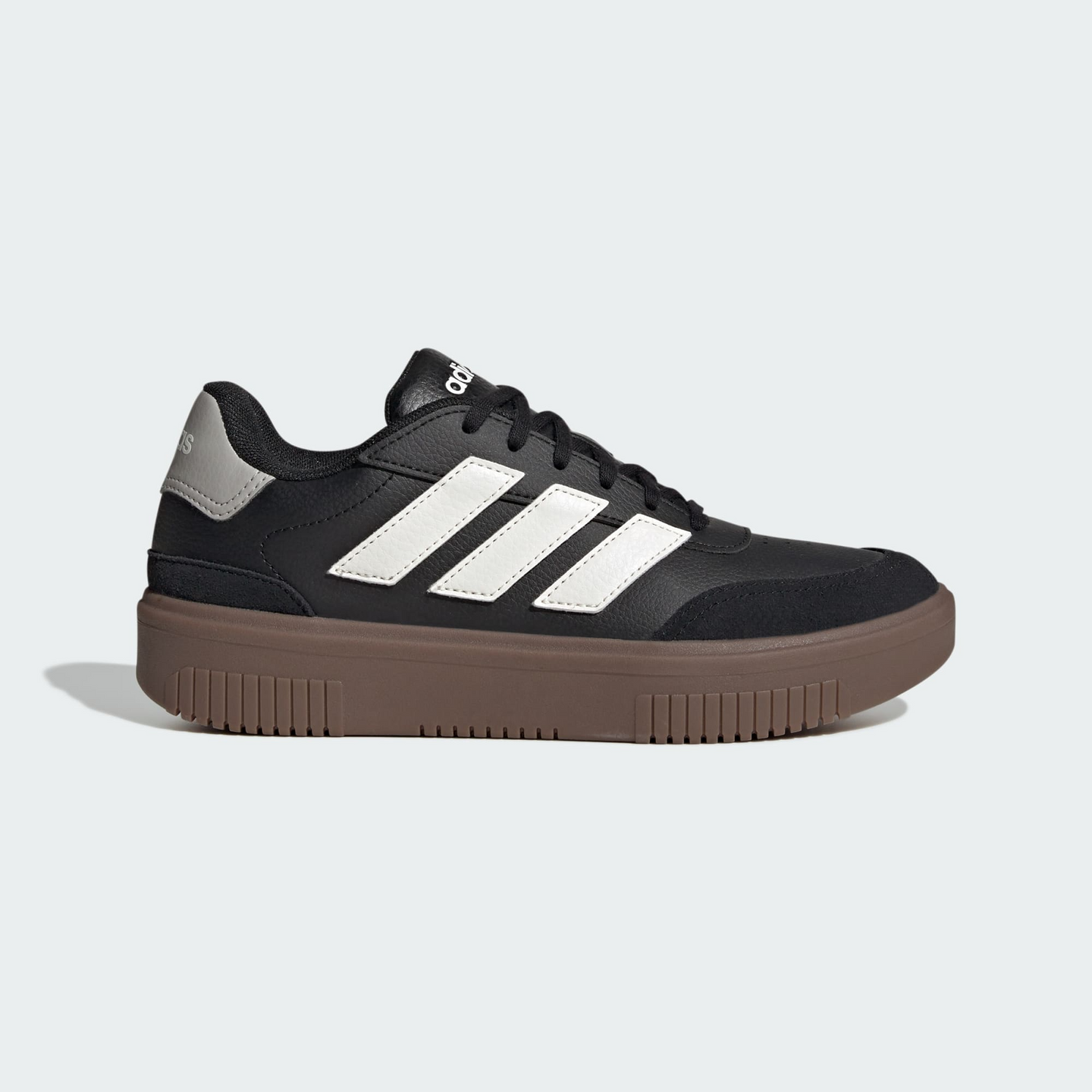 tenis adidas courtblock bold cblack/cwhite/gretwo