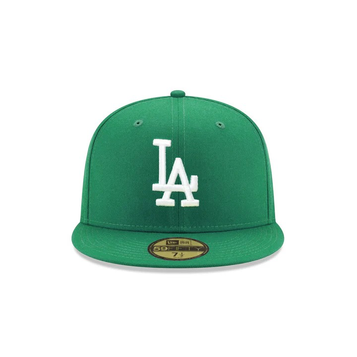 Gorra New Era Los Angeles Dodgers Kelly Green On White 59Fifty Fitted